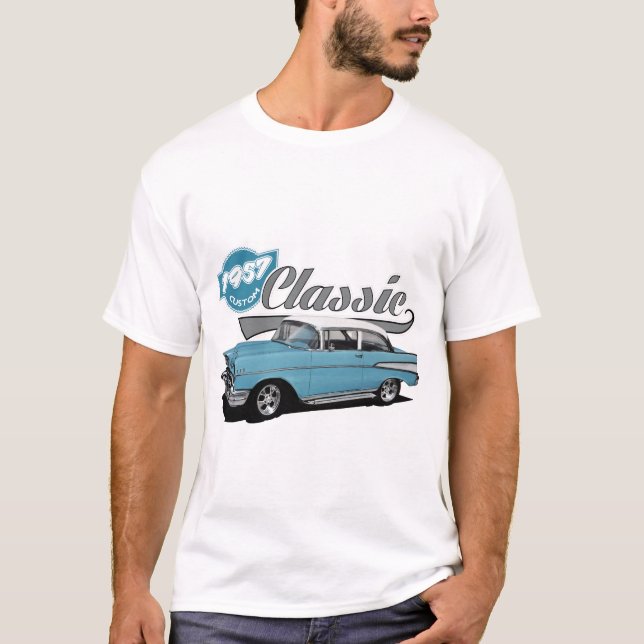 Ein blauer Klassiker T-Shirt (Vorderseite)