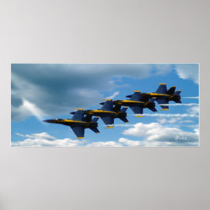 Ein blauer Streifen Poster