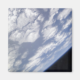 Ein blauer und weißer Teil der Erde Magnet