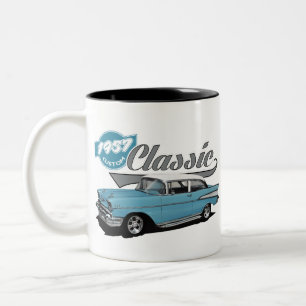 Ein Blaues Klassiker Zweifarbige Tasse