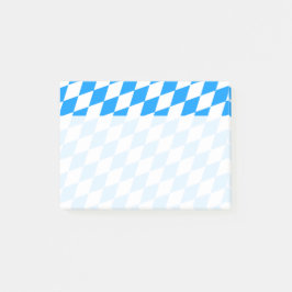 Ein blaues weißes Herz Post-it Klebezettel