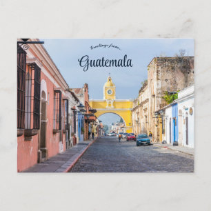 Ein Blick auf Antigua Guatemala Postkarte