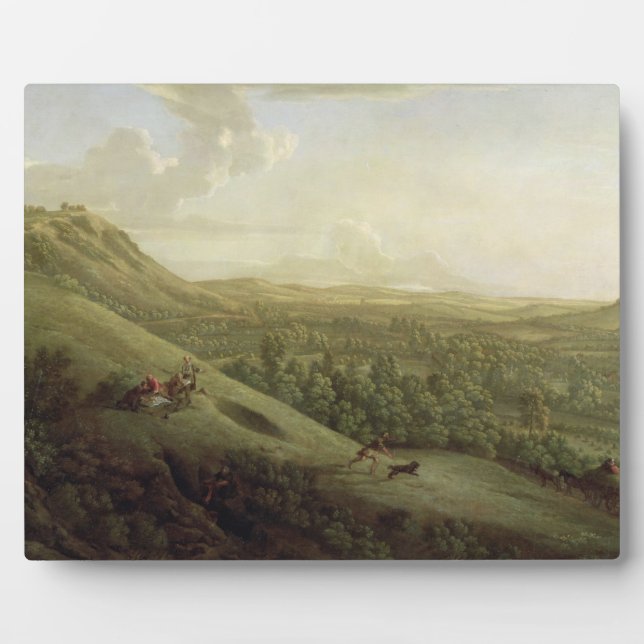 Ein Blick auf Boxhill, Surrey, mit Dorking im Dis Fotoplatte (Vorderseite)