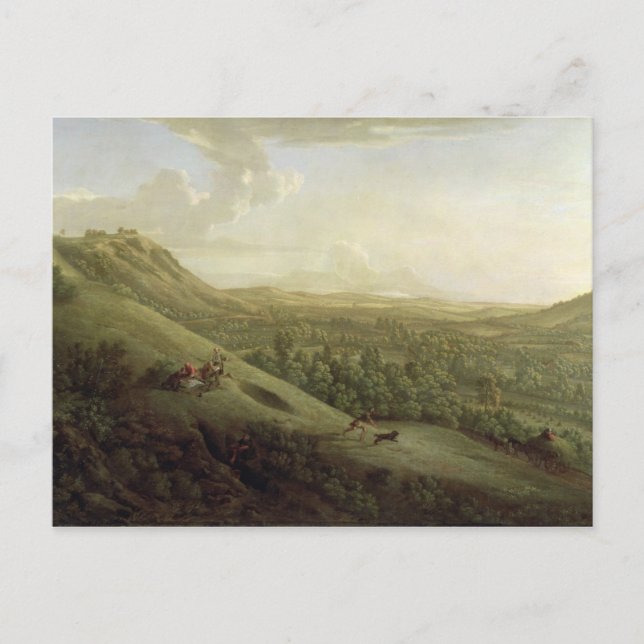 Ein Blick auf Boxhill, Surrey, mit Dorking im Dis Postkarte (Vorderseite)