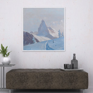 Ein Blick auf das Matterhorn, Winter Poster