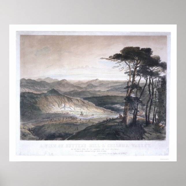 Ein Blick auf das Müller- und das Culloma-Tal Poster (Vorne)