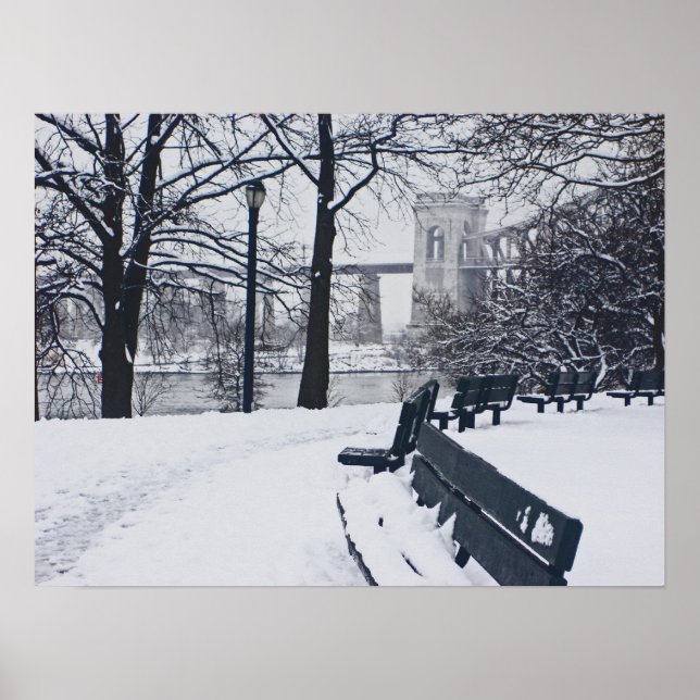 Ein Blick auf das Poster der Höllgate Bridge (Vorne)