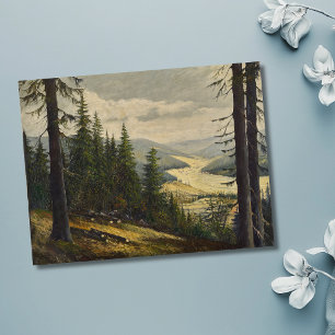 Ein Blick auf den Schwarzwald - Karl Julius Wilhel Postkarte
