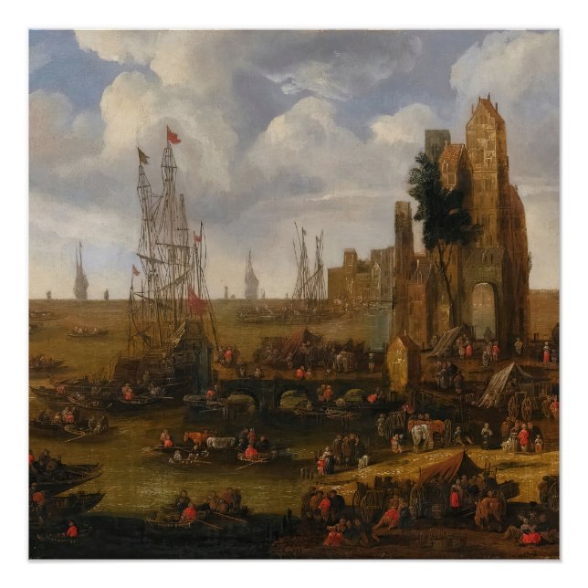 Ein Blick auf die Bucht von Capriccio Poster (Vorderseite)