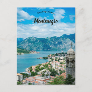 Ein Blick auf Kotor Montenegro Postkarte