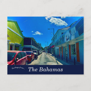 Ein Blick auf Nassau, Bahamas Postkarte