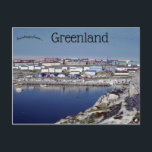 Ein Blick auf Nuussuaq Grönland Postkarte<br><div class="desc">Diese Postkarte bietet einen Blick auf Nuussuaq,  Grönland,  ein Vorort von Nuuk,  Grönland. Es wurde Ende der 1970er Jahre gegründet und verfügt über die größte Anzahl an Gebäude in staatlichem Besitz. Foto Credit: David Stanley,  2016. Genießen Sie Ihre neue A View Nuussuaq Grönland Postcard!</div>