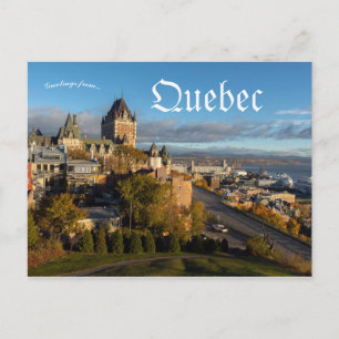 Ein Blick auf Quebec City Quebec Kanada Postkarte