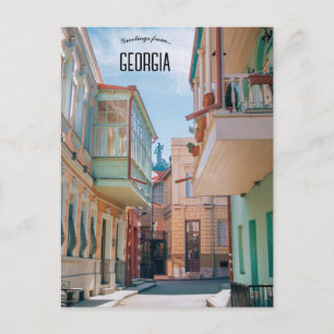 Ein Blick auf Tiflis und Georgien Postkarte