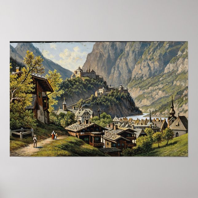 Ein Blick auf Werfen Hubert Sattler Poster (Vorne)