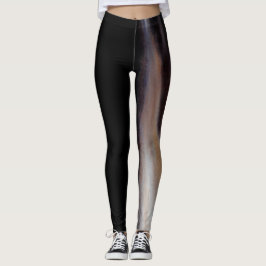 Ein Blick der blauen abstrakten Tanz-Leggings Leggings