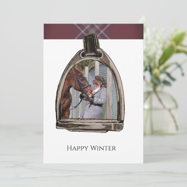 ein Blick durch den Steigbügel Karte (Stehend Vorderseite)