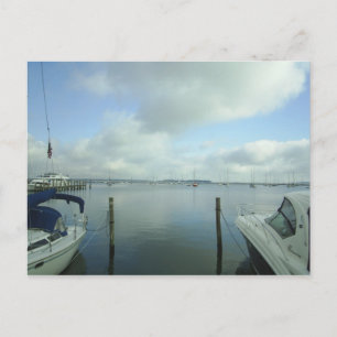 Ein Blick in den Hafen Postkarte