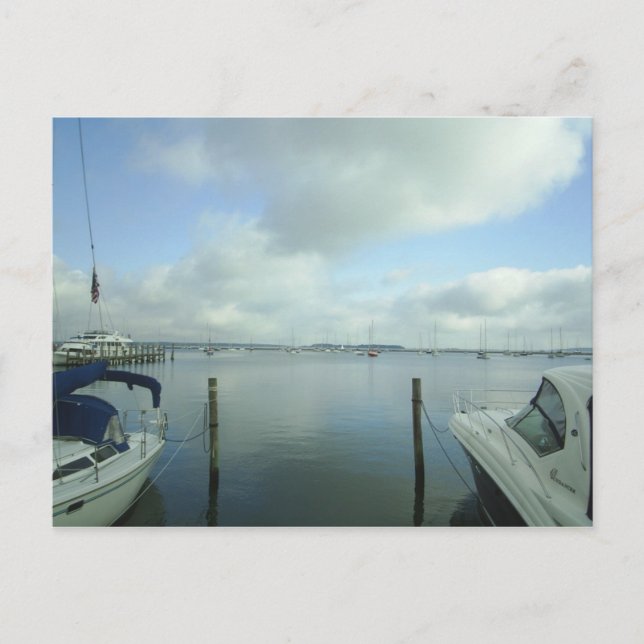 Ein Blick in den Hafen Postkarte (Vorderseite)