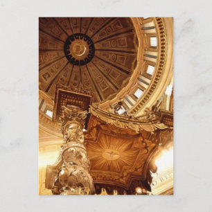 "Ein Blick ins Tor" St. Peter's Wasserfarbe Postkarte