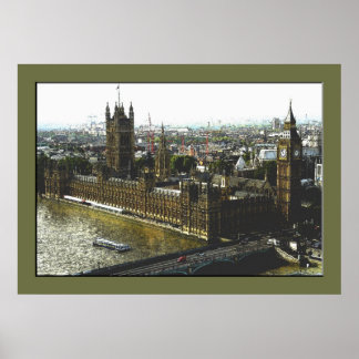 Ein Blick vom Auge (Farbe) Poster