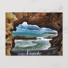 "Ein Blick zum Gedächtnis"- Biarritz Postkarte
