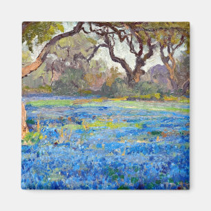 ein Bluebonnets-Feld auf Alamo-Höhen, Magnet