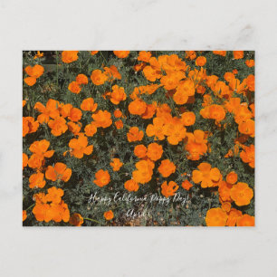 Ein blühendes Kalifornien: Happy California Poppy  Postkarte