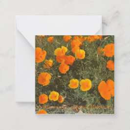 Ein blühendes Kalifornien-Valentin Mitteilungskarte