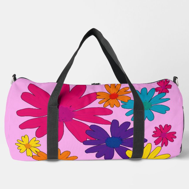 Ein Blumenbeet mit blühenden Blume Duffle Bag (Vorderseite)
