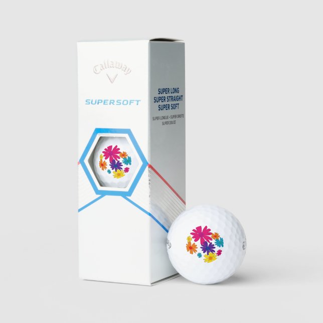 Ein Blumenbeet mit blühenden Blume Golfball (Verpackung)