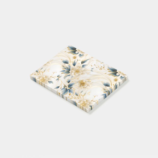 Ein Blumendesign 1 Post-it Klebezettel (angewinkelt)