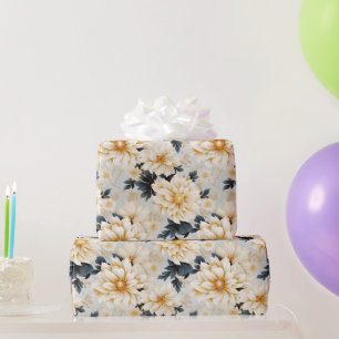 Ein Blumendesign für Hochzeiten 2 Geschenkpapier