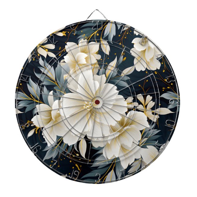 Ein Blumendesign für Hochzeiten 8 Dartscheibe (vorne)