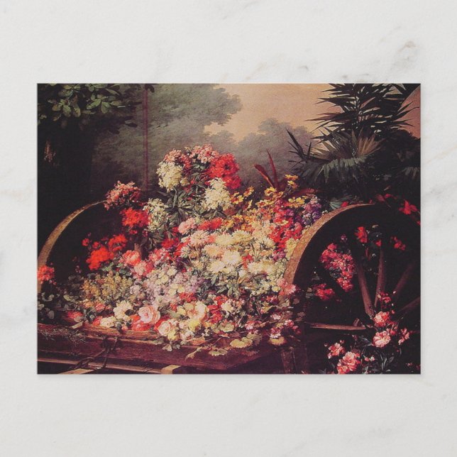 Ein Blumenkarren Postkarte (Vorderseite)