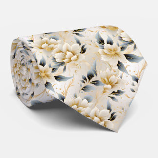 Ein Blumenmuster für Hochzeiten 10 Krawatte