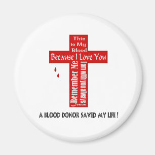 Ein Blutspender Magnet
