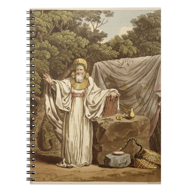 Ein Bogen-Druide in seiner Gerichtsgewohnheit, Notizblock (Vorderseite)