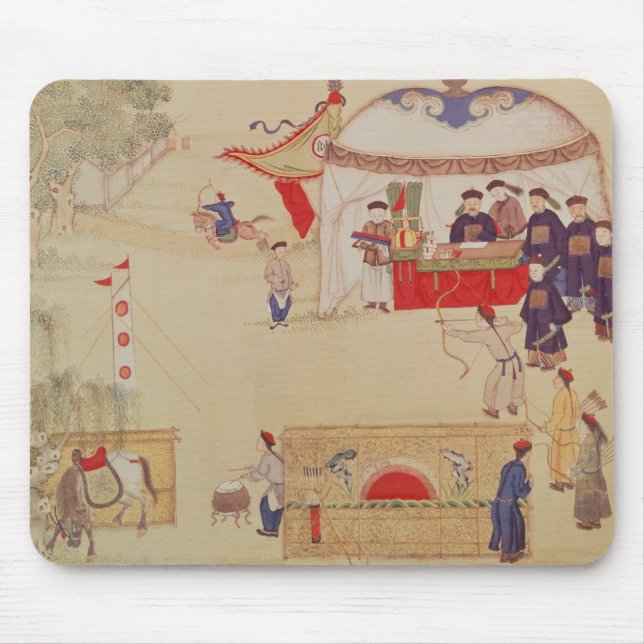 Ein Bogenschießenwettbewerb, Ende des 18. Mousepad (Vorne)