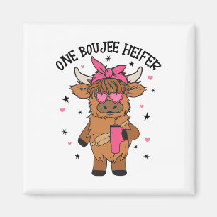 Ein Boojee Heifer Kuw Tumbler Farm Animal Valentin Magnet