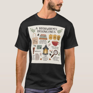Ein Bookworm gehört zum Poster T-Shirt