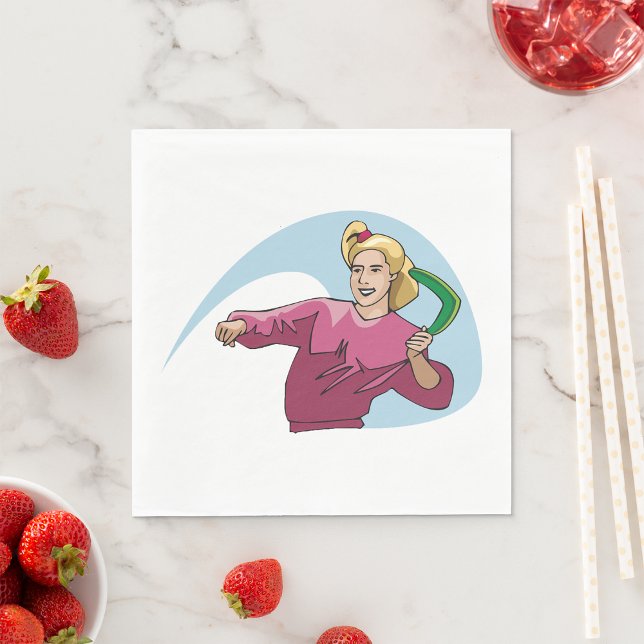 Ein Boomerang werfen Serviette (Von Creator hochgeladen)