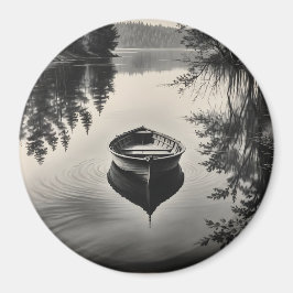 Ein Boot im Fluss Magnet