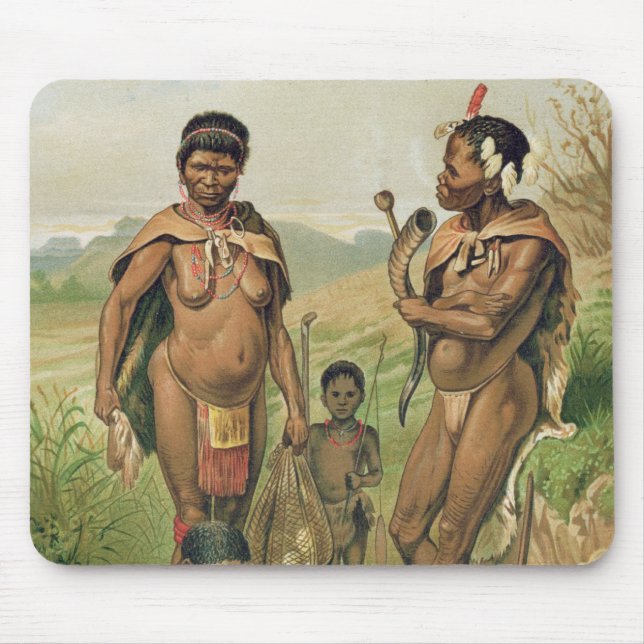 Ein Bosjesman Familienfrontispiz Mousepad (Vorne)
