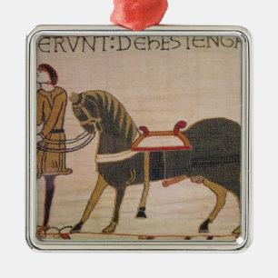 Ein Bote holt William Nachrichten von Harold Ornament Aus Metall