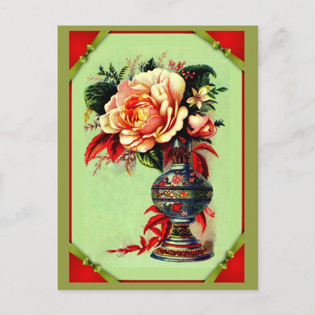 Ein Bouquet für Sie! Ab 1885. Postkarte (Vorderseite)