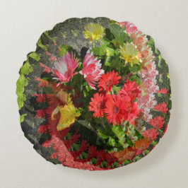 Ein Bouquet für Sie... Rundes Kissen