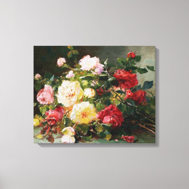 Ein Bouquet von Rose Leinwanddruck (Vorderseite)
