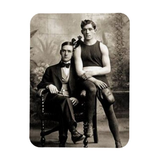 Ein Boxer und sein Herr Magnet (Vertikal)