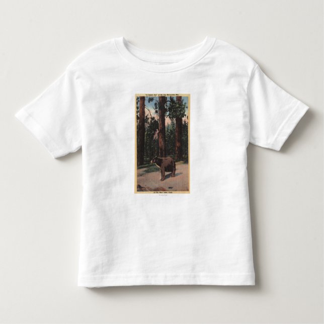 Ein Braunbär im Holz Kleinkind T-shirt (Vorderseite)